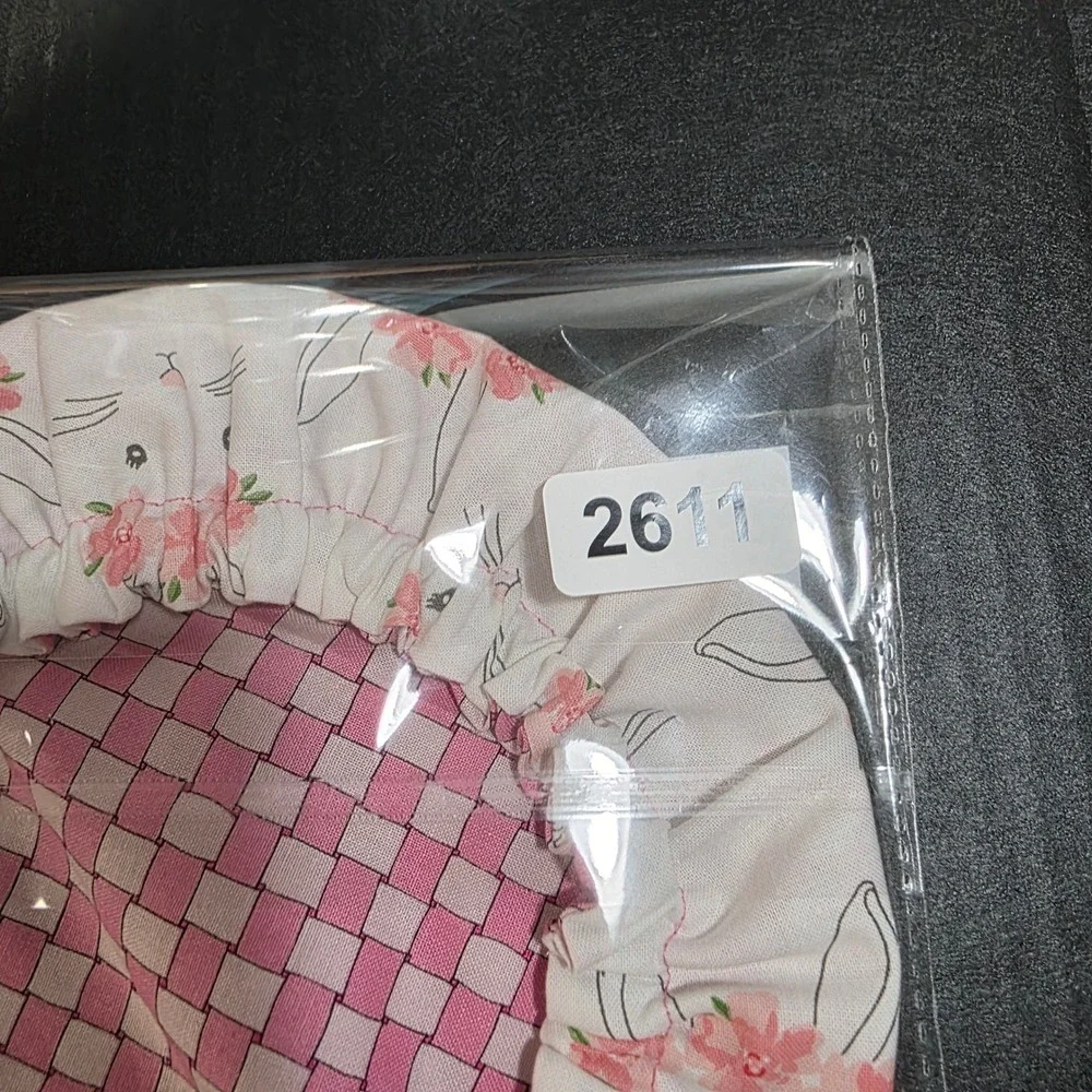 Bunny Rabbit‎ / Pink Weave Reversible KitchenAid Mixer Mixing Bowl Cover Baking